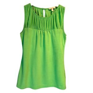 Banana Republic Size XS Sleeveless Knit Top Green Layering Basics Comfy